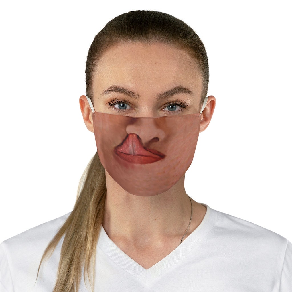 Tongue in Nose, Ugly face mask, Realistic face Mask,Ugly halloween mask,Cute birthday gift,Funny Valentine&#39;s Gift, St Patrick Day gift