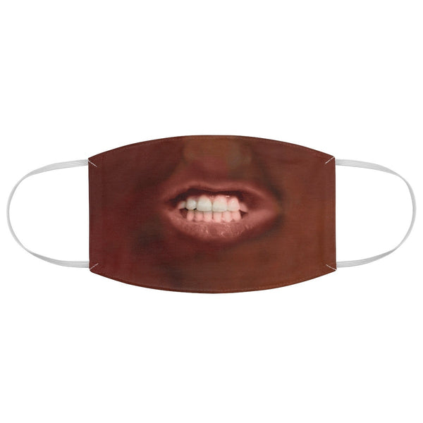Teeth Show 3D Printed Realistic Expression Unisex Fabric Face Mask forLight/Med/Dark/Adults/Kids, Reusable Washable 2 layer Polyester Cloth