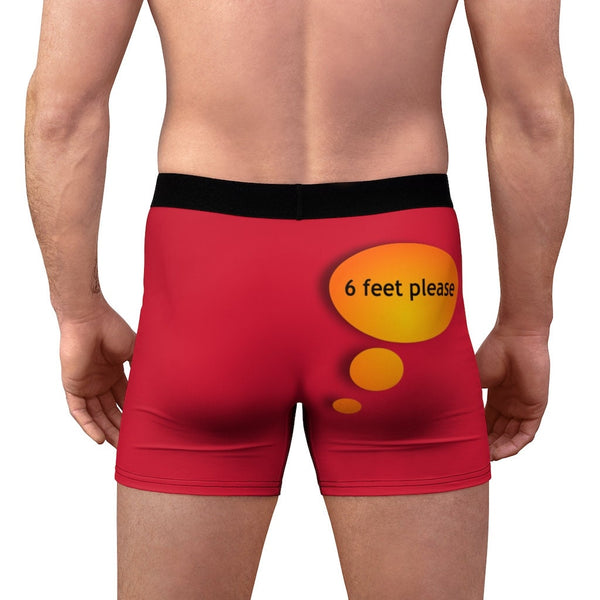 6 feet please Anti-covid Men&#39;s Boxer Briefs,Gift for Him/Christmas/Birthday/Engagement/Anniversary/Funny/Halloween/Thanksgiving/Valentine