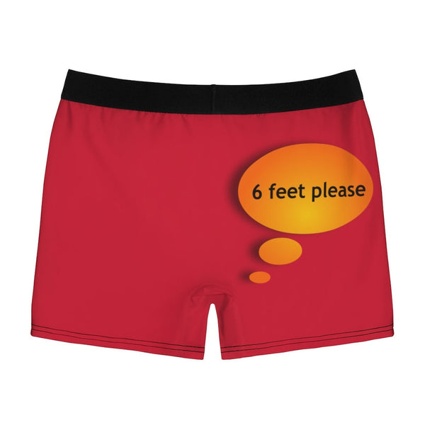 6 feet please Anti-covid Men&#39;s Boxer Briefs,Gift for Him/Christmas/Birthday/Engagement/Anniversary/Funny/Halloween/Thanksgiving/Valentine