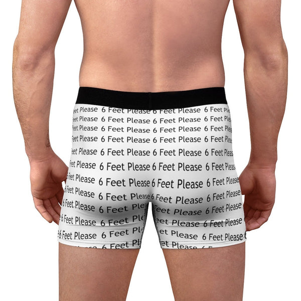 6 feet pls Covid Fun Men&#39;s Boxer Briefs in lightweight fabric, Christmas,Birthday/Engagement/Anniversary/Funny Covid Gifts