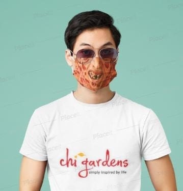 F.K. Scary Halloween Mask,  Realistic Fabric Mask for adults and children. Reusable Washable,Funny Valentine Gift for Him, Gift for Kids
