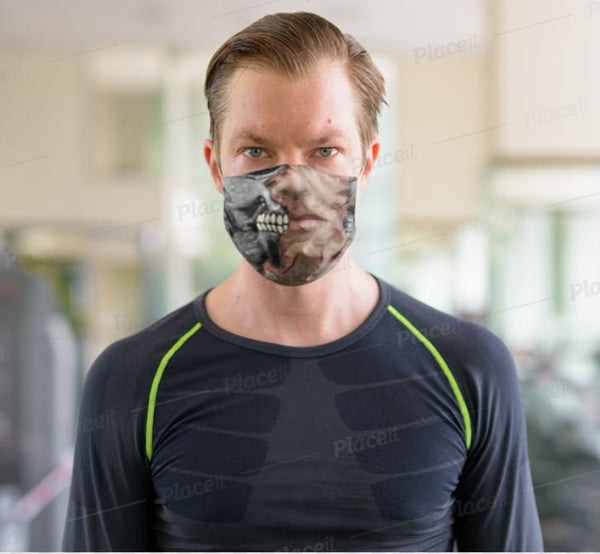 Cyborg Movie T-Style Face Mask,Realistic mask,Adults/kids/Washable with Nose wire,Funny gifts, Valentine Gift for him, cute birthday gift