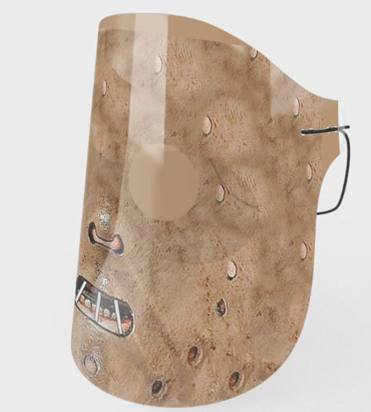 HL Cannibal Scary Halloween Face Shield, Realistic print, adults and children.nose wire, elastic cord,Halloween Gift, Valentine Gift for him