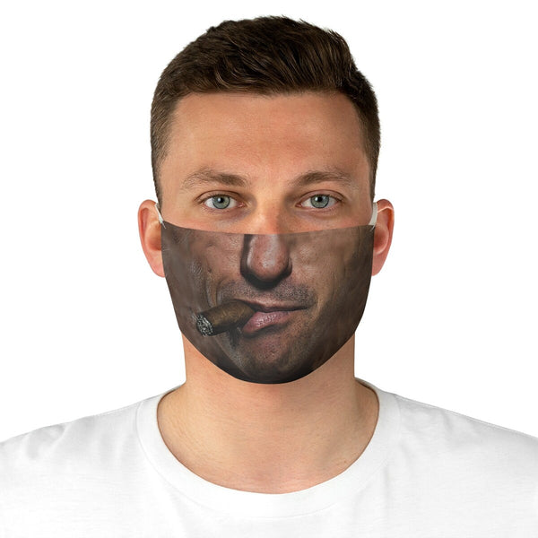 Cigar Smoker Face Mask  Realistic   Fabric Mask for adults and kids. Reusable Washable, Thoughtful Funny Valentine&#39;s Gift