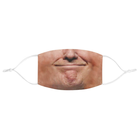 Trump Zipped Smile Face Mask  Realistic   Fabric Mask for adults and kids. Reusable Washable, Thoughtful Funny Valentine&#39;s Gift