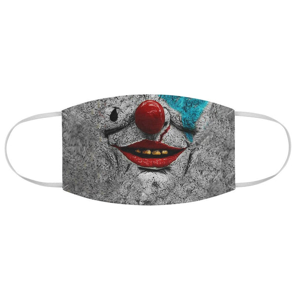 Psycho Crazy Scary Clown Halloween Face Mask 3D Printed Realistic Expression Unisex Fabric Mask for adults/kids. Reusable Washable