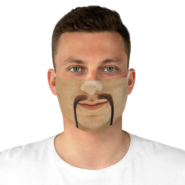 Classic Fu Manchu Moustache  Face Mask  Realistic   . Washable,Funny Valentine Gift,Mask Gifts for Him