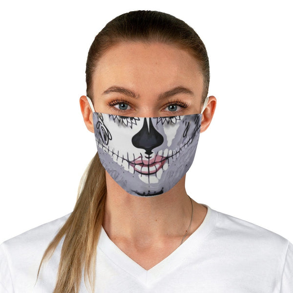 Day of The Dead Face Mask  Realistic   Fabric Mask for adults,kids. Reusable Washable, Thoughtful Funny Valentine&#39;s Gift