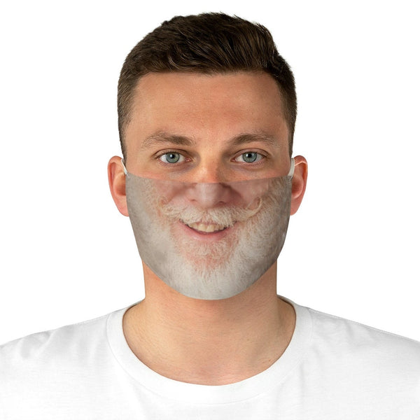 Smiling Santa,Grandpa/ Man with Beard Face Mask  Realistic   /. Washable,Funny Valentine Gift,Mask Gifts for Him