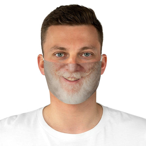 Smiling Santa,Grandpa/ Man with Beard Face Mask  Realistic   /. Washable,Funny Valentine Gift,Mask Gifts for Him
