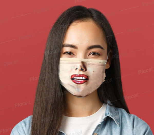 Sexy Marilyn Monroe Face Mask  Realistic   Fabric Mask for adults,kids. Reusable Washable, Thoughtful Funny Valentine&#39;s Gift