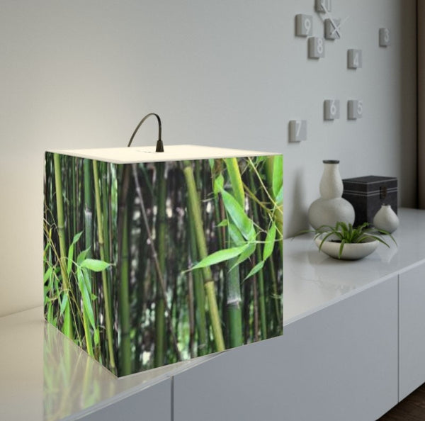 Bamboo Bush 3D Printed Square Cube Lamp,Contemporary/Modern/Trendy Light Feature/Home Decor Gifts, stackable, Vertical/Horizontal