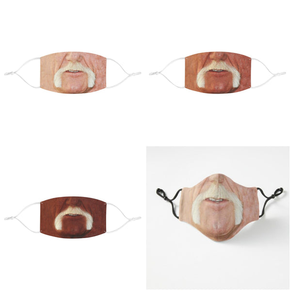 Famous Wrestler HHogan Style Moustache, Realistic face mask, Cute Valentine Gift for Him,Birthday gift,Father&#39;s day gift,Anniversary gifts