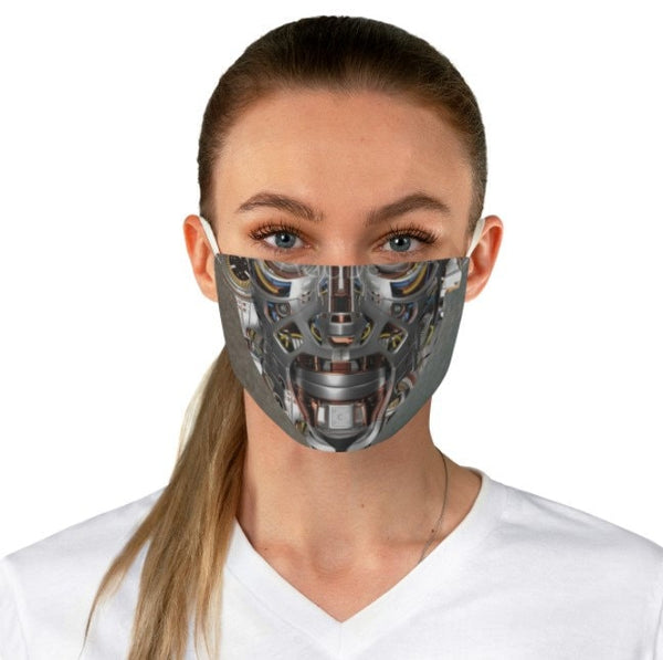 Cyborg Robotics Face Mask  Realistic ,Adults/kids/Washable/Adjustable strap with fitted Nose wire, Thoughtful Funny Valentine&#39;s Gift