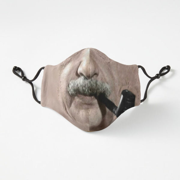 Albert Einstein Pipe & Moustache Face Mask  Realistic ,Adults,kids,Washable,Adjustable strap with fitted Nose wire,Funny Valentine Gift