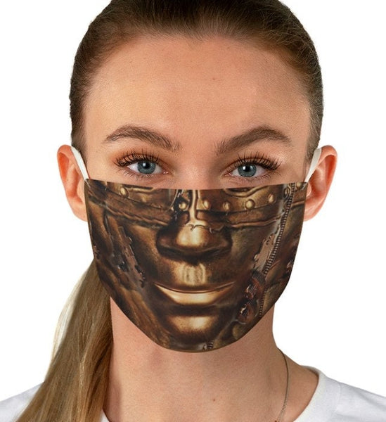 CopperTone Cyborg Robotics Face Mask  Realistic ,Adults/kids/Washable/Adjustable strap with fitted Nose wire,Funny Valentine&#39;s Gift