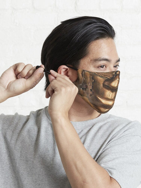CopperTone Cyborg Robotics Face Mask  Realistic ,Adults/kids/Washable/Adjustable strap with fitted Nose wire,Funny Valentine&#39;s Gift