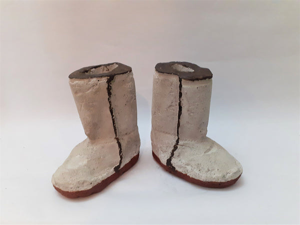 Ugg Baby Boots Concrete Planter |Succulents Cactus Pot |Cement Plant Pot | Home Decor | Housewarming |Mother&#39;s Day| Birthday Gift