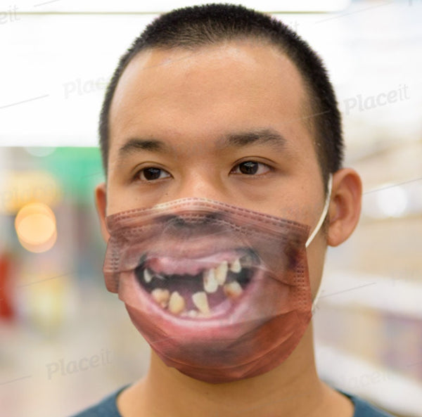 Ugly Scary Teeth Halloween Face Mask,Adults,kids,Cute Gifts,Christmas,Birthday,Mothers,Couples,Housewarming,Family,Funny Valentine&#39;s Gift