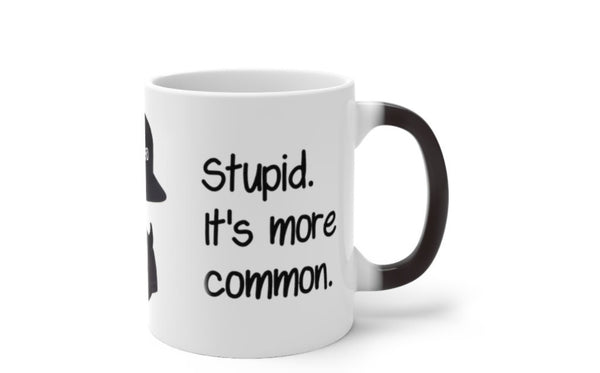 Stupid is Worse Than Evil, Funny Jokes,Sarcastic Quotes Mug/Printed Normal/Magic/Color Changing Ceramic Mug Gifts,Microwave safe