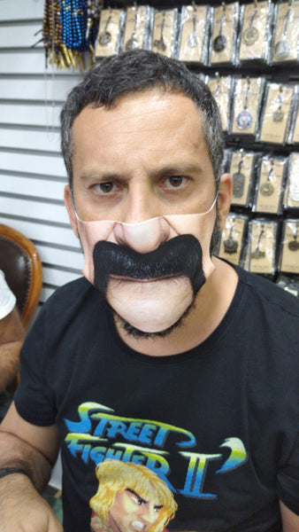 Modern Fu Manchu Moustache  Mask  Realistic   . Washable, Thoughtful Funny Valentine&#39;s Gift,Mask Gifts for Him