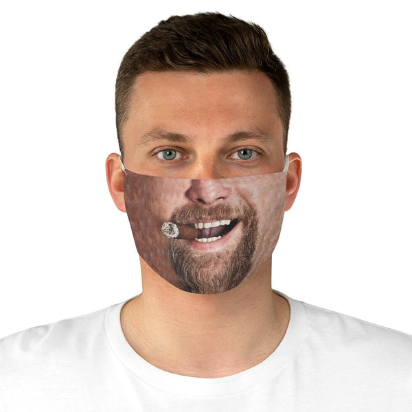 Goatee Beard Cigar Smoker Face Mask  Realistic   ,,light,medium,dark  , Washable,Funny Valentine Gift,Mask Gifts for Him