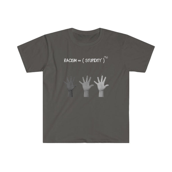 Racism is infinite stupidity. Unisex Printed crewneck t-shirts,New Year,birthday/christmas/Anniversary/Covid/Valentine/Friends/2021 gifts