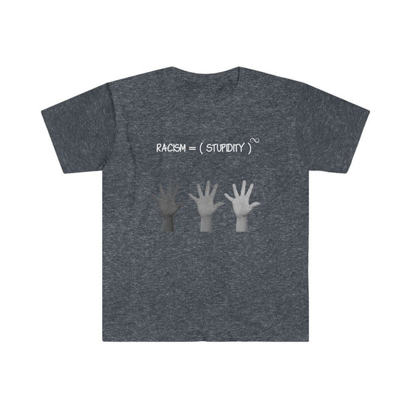 Racism is infinite stupidity. Unisex Printed crewneck t-shirts,New Year,birthday/christmas/Anniversary/Covid/Valentine/Friends/2021 gifts