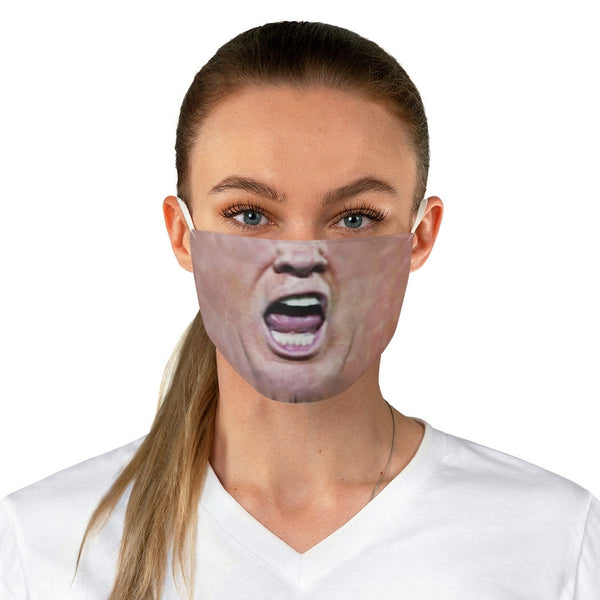 Trump Angry Mouth Face Mask  Realistic   Fabric Mask for adults and kids. Reusable Washable, Thoughtful Funny Valentine&#39;s Gift