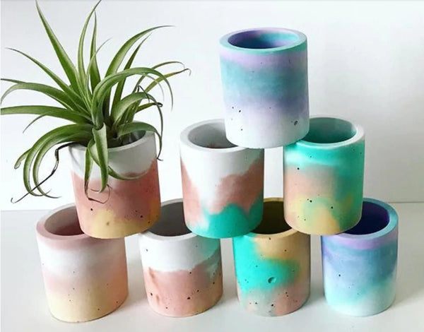 Zen Tower Concrete Planter|Succulents Cactus Pot| Twine Wrapped|Cement Plant Pot| Home Decor|Housewarming|Mother&#39;s Day|Birthday Gift