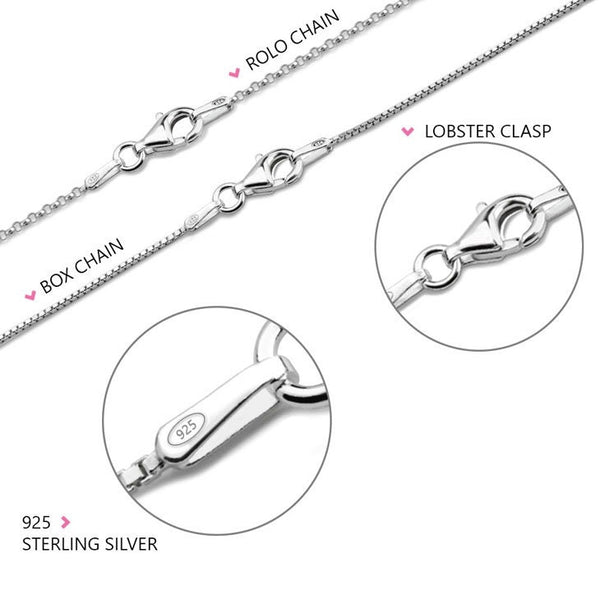 Birthstone Ribbon Pendant Necklace,Sterling Silver,Mother&#39;s Day Gift, Cancer Survivor Gift,Support Breast Cancer,Birthday Gift