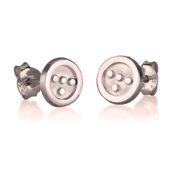 Braille Initial Ear Rings,Embossed Sterling Silver,24K Gold/Rose Gold Plating, Mother&#39;s Day gift, Birthday gift, gifts for aunt/girlfriends