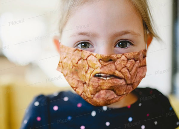 Popular Movie Fant 4 The Thing,Rock Halloween Face Mask, Realistic mask,Adults,kids,Washable,Adjustable with Nose wire,Funny Valentine Gifts