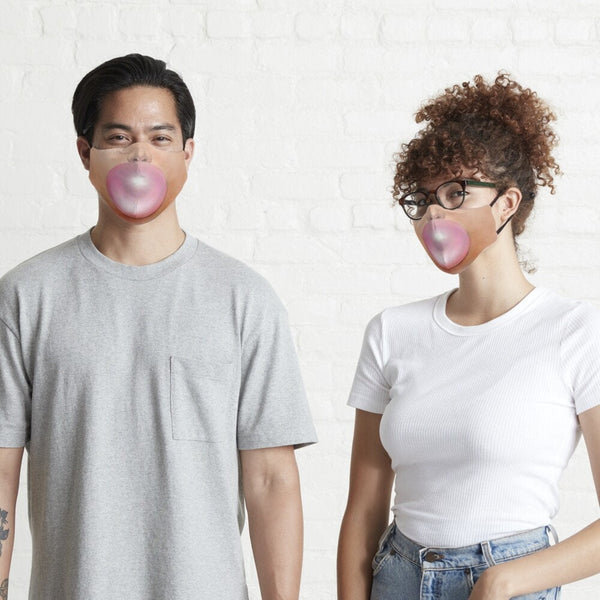 Bubble gum Blowing Fun Face Mask  Realistic,Adults,kids,Washable,Adjustable strap with fitted Nose wire,Funny Valentine&#39;s Gift