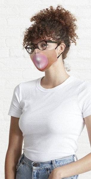 Bubble gum Blowing Fun Face Mask  Realistic,Adults,kids,Washable,Adjustable strap with fitted Nose wire,Funny Valentine&#39;s Gift