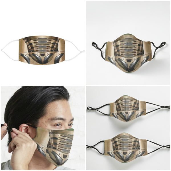 Iron Frame Cyborg Robot Face Mask  Realistic,Adults/kids/Washable/Adjustable Nose wire, Thoughtful Funny Valentine&#39;s Gift