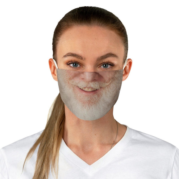 Smiling Santa,Grandpa/ Man with Beard Face Mask  Realistic   /. Washable,Funny Valentine Gift,Mask Gifts for Him