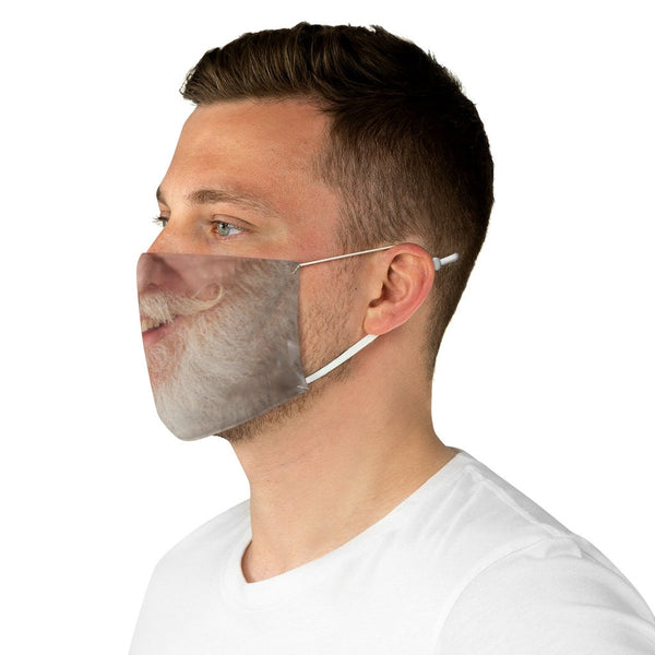 Smiling Santa,Grandpa/ Man with Beard Face Mask  Realistic   /. Washable,Funny Valentine Gift,Mask Gifts for Him