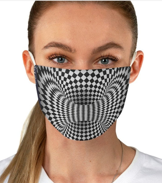 6 Vortex Illusion Optics Psychedelic Hypnotic Face Mask  Realistic  Fabric Mask for adults,kids. Reusable Washable,Funny Valentine&#39;s Gift