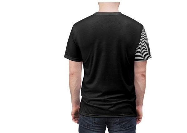 Spiral Vortex Optical Illusion Black & White Psychedelic Hypnotic Unisex T-shirt,husband,wife/gf/bf/grans-dads/moms/bday/christmas gift