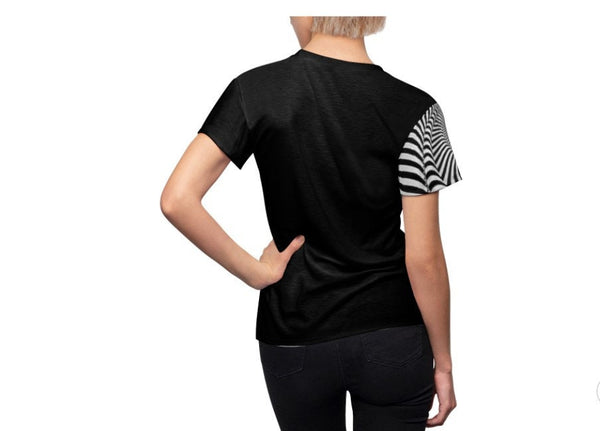 Spiral Vortex Optical Illusion Black & White Psychedelic Hypnotic Unisex T-shirt,husband,wife/gf/bf/grans-dads/moms/bday/christmas gift