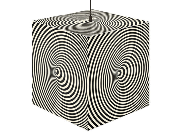 Bubble Vortex Hypnotic,Optical/Psychedelic Art Printed Square Cube Lamp/Contemporary/Modern/Trendy Light/Home Decor Gifts, Stackable Lights