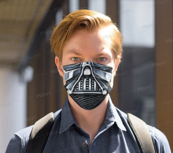 Popular sci-Fi Star D Vader Style Face Mask,Realistic mask,Adults/kids/Washable/Adjustable/Nose wire,Thoughtful gift,Funny Valentine&#39;s Gifts