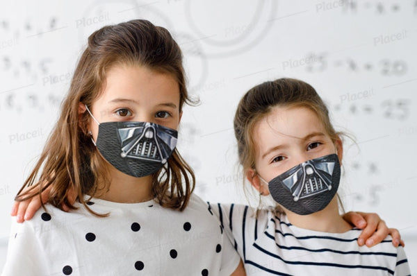 Popular sci-Fi Star D Vader Style Face Mask,Realistic mask,Adults/kids/Washable/Adjustable/Nose wire,Thoughtful gift,Funny Valentine&#39;s Gifts
