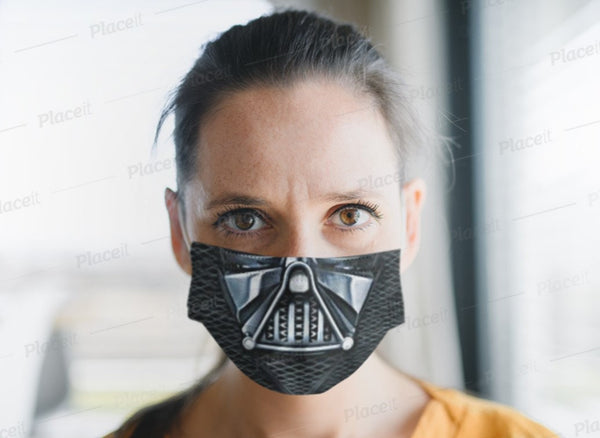 Popular sci-Fi Star D Vader Style Face Mask,Realistic mask,Adults/kids/Washable/Adjustable/Nose wire,Thoughtful gift,Funny Valentine&#39;s Gifts