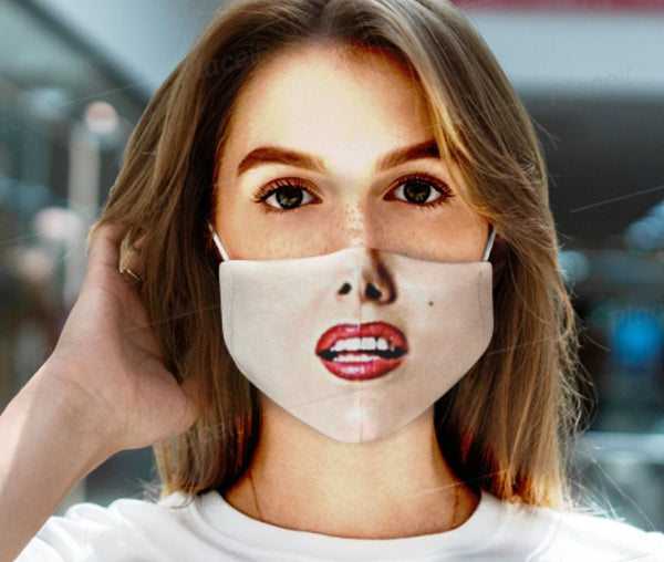 Sexy Marilyn Monroe Face Mask  Realistic   Fabric Mask for adults,kids. Reusable Washable, Thoughtful Funny Valentine&#39;s Gift