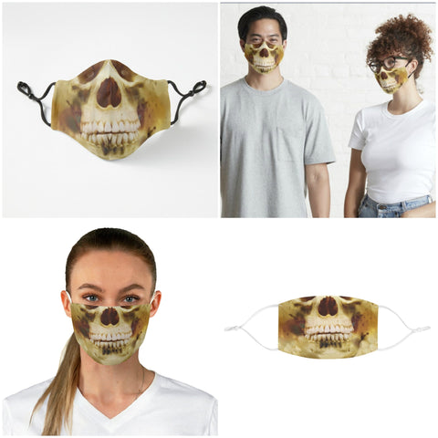 Human Skull Scary Halloween Realistic Face Mask,Adults/kids, Washable,fitted Nosewire,Thoughtful Funny,Birthday/Valentine&#39;s Gift for Him/Her