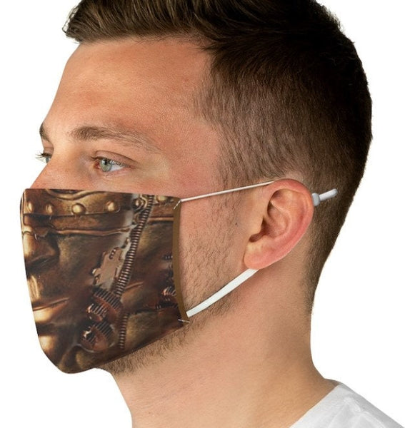 CopperTone Cyborg Robotics Face Mask  Realistic ,Adults/kids/Washable/Adjustable strap with fitted Nose wire,Funny Valentine&#39;s Gift