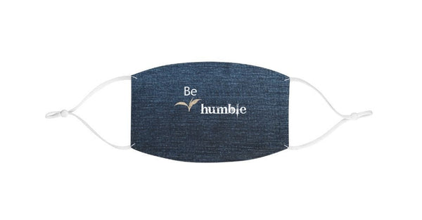 Be Humble Denim,Fleece Look  Realistic Washable  Fabric Mask for adults/kids. Reusable Washable, Thoughtful Funny Valentine&#39;s Gift